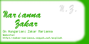 marianna zakar business card